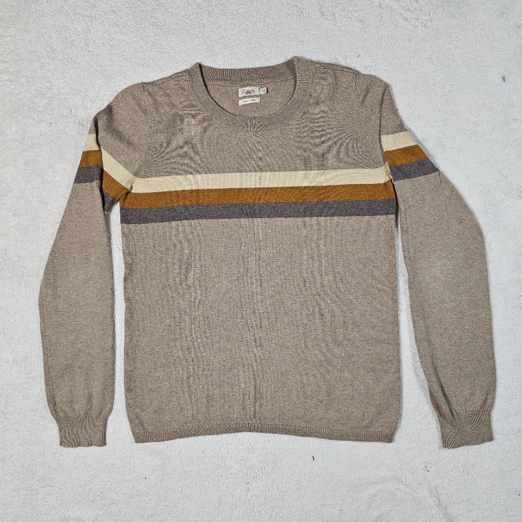 Faherty Horizon Surf Sweater Organic Cotton Cashmere Fall Dunes Colorway S